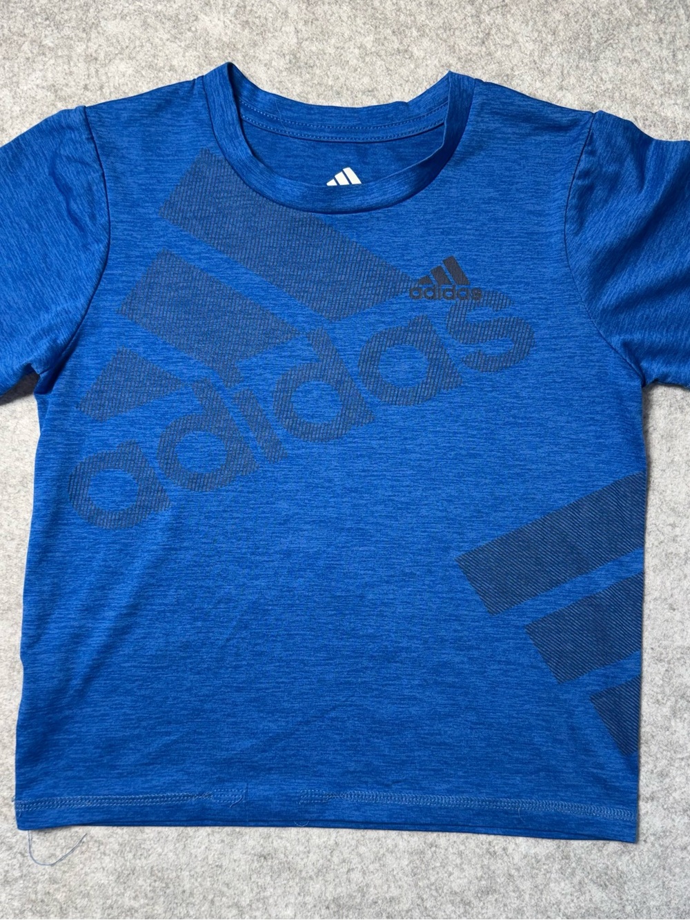 adidas Blue Short-Sleeve Graphic Tee
